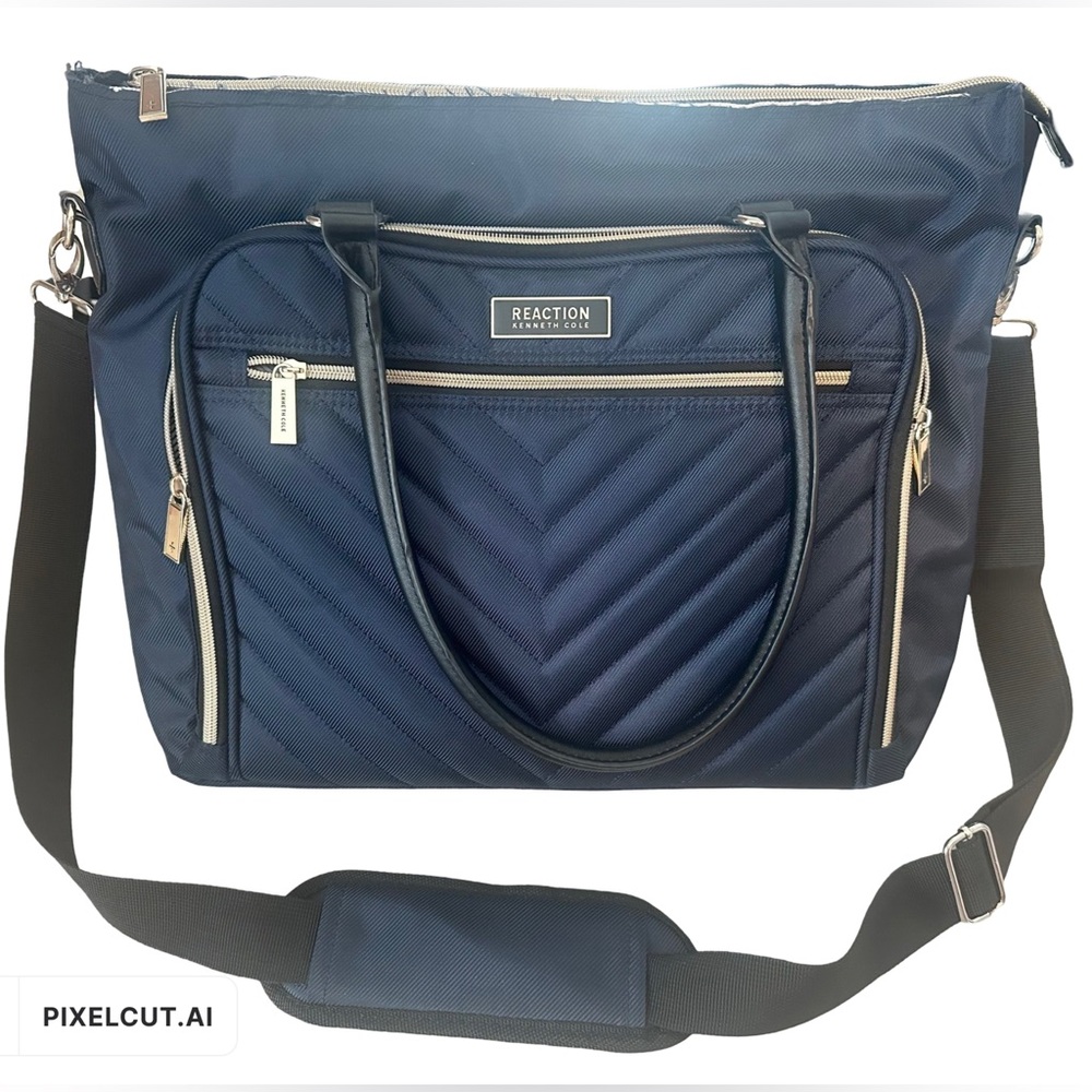 Kenneth Cole Reaction Laptop/Business Tote - Navy Blue